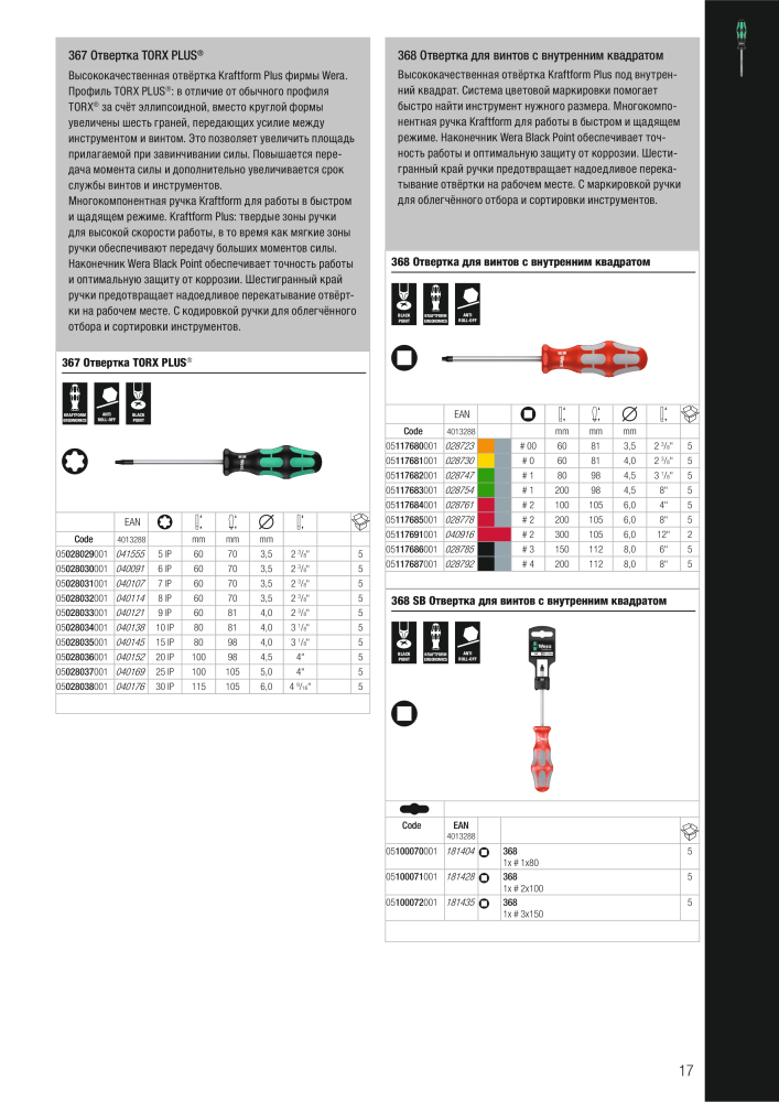 основной каталог WERA Nº: 2643 - Página 17