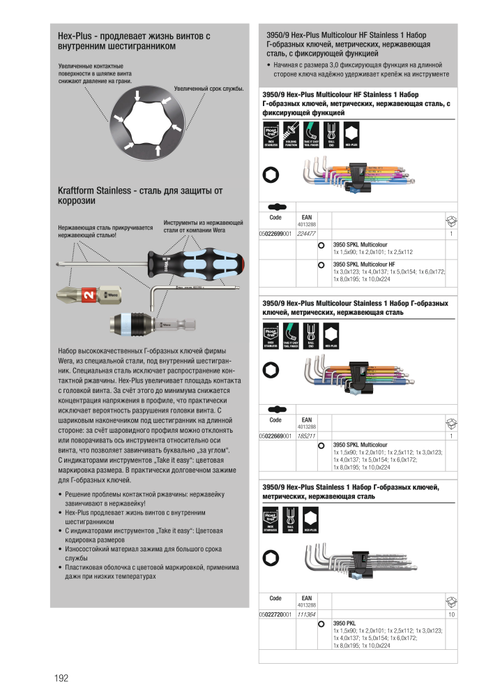 основной каталог WERA Nb. : 2643 - Page 192