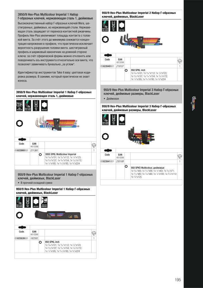 основной каталог WERA n.: 2643 - Pagina 195