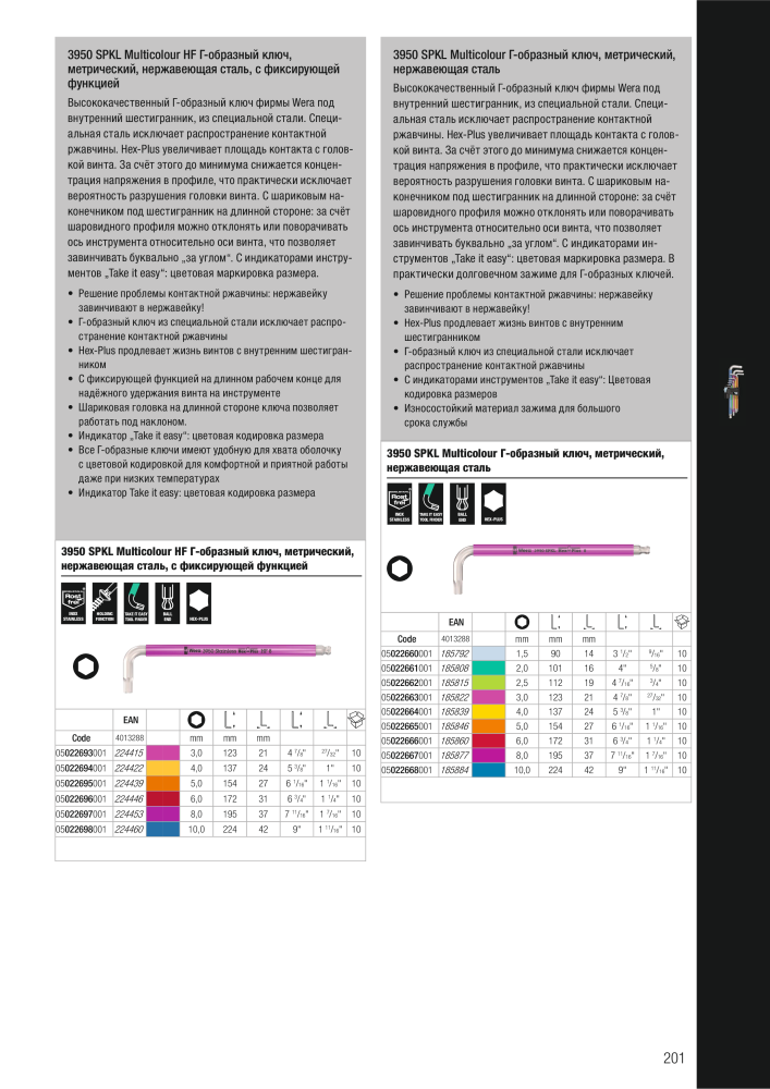 основной каталог WERA Č. 2643 - Strana 201