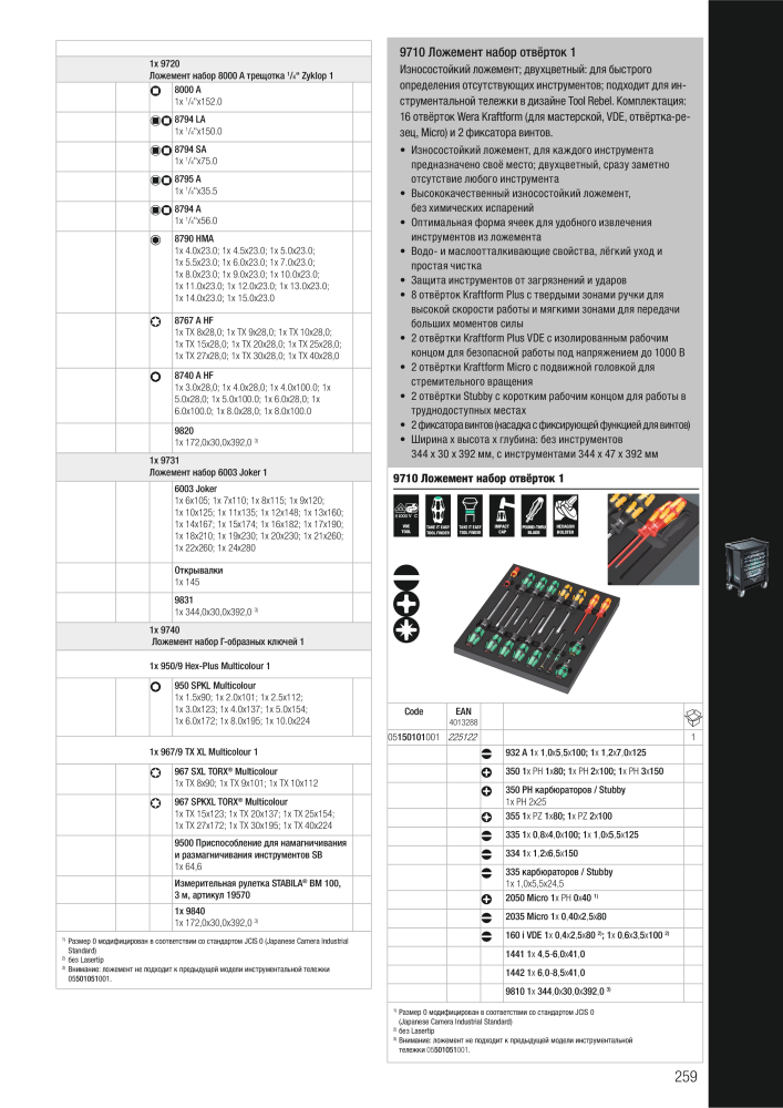 основной каталог WERA NR.: 2643 - Seite 259