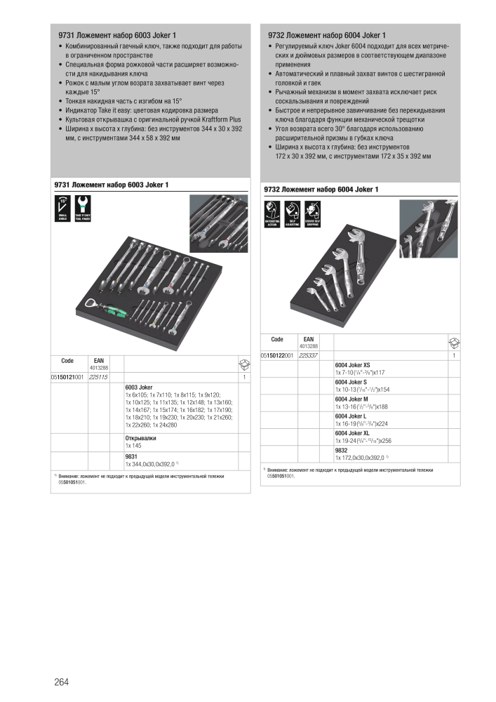 основной каталог WERA NR.: 2643 - Seite 264