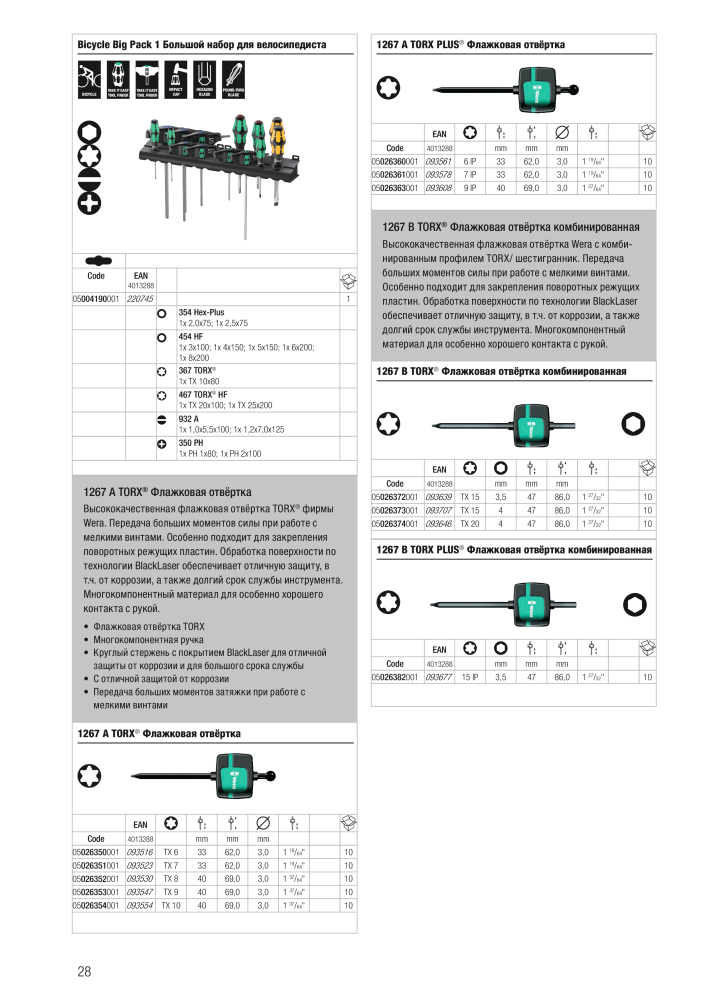 основной каталог WERA Č. 2643 - Strana 28