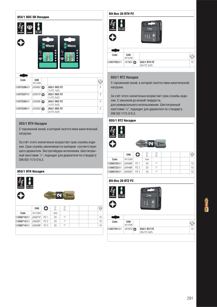 основной каталог WERA Nb. : 2643 - Page 291