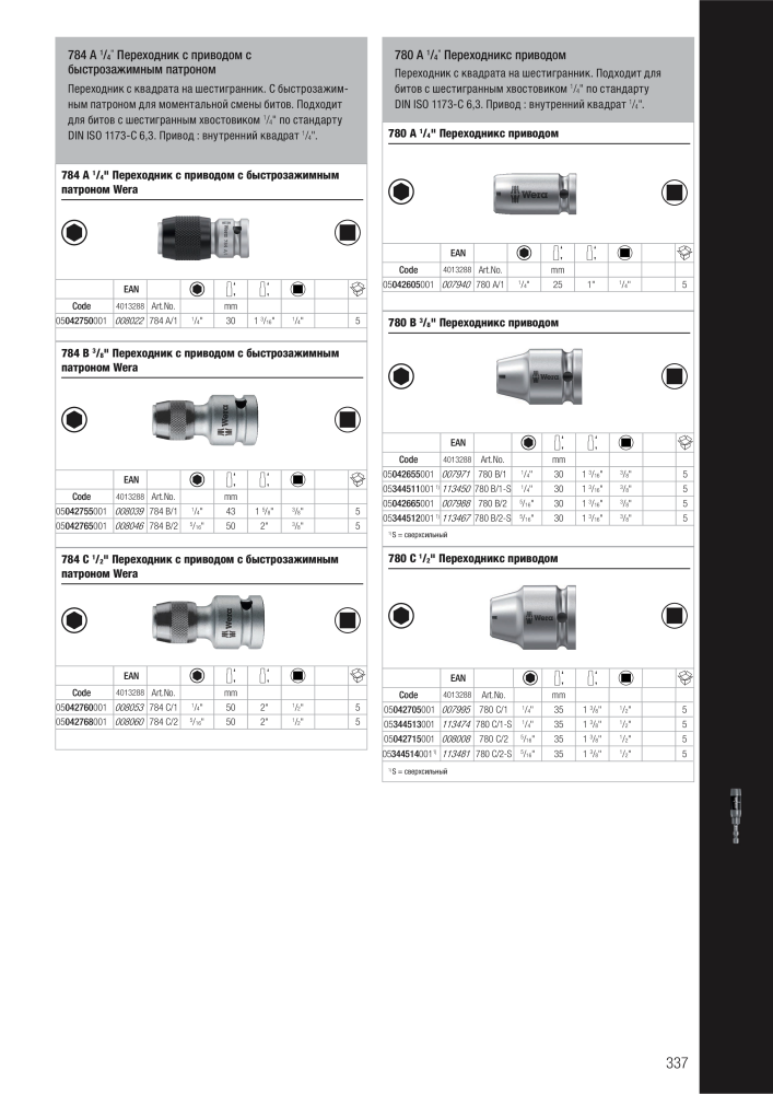 основной каталог WERA NR.: 2643 - Pagina 337