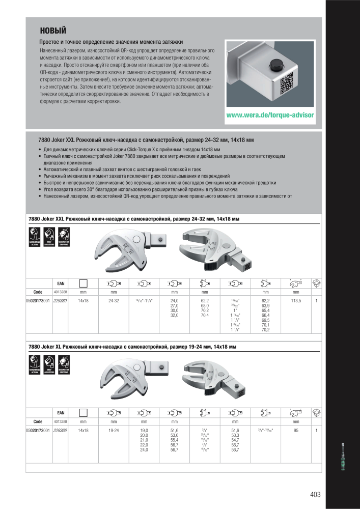 основной каталог WERA NR.: 2643 - Side 403