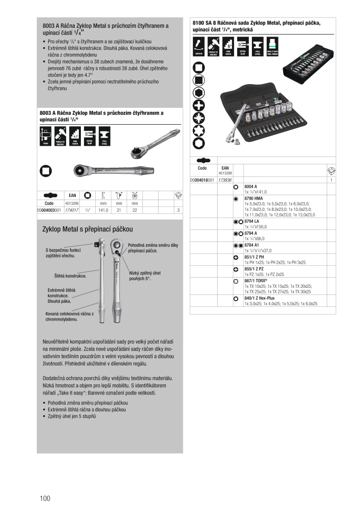 Hlavní katalog WERA Č. 2644 - Strana 100