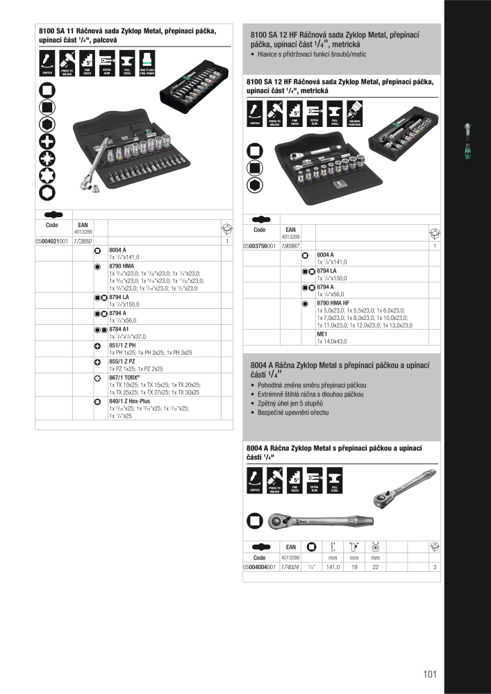 Hlavní katalog WERA NR.: 2644 - Pagina 101