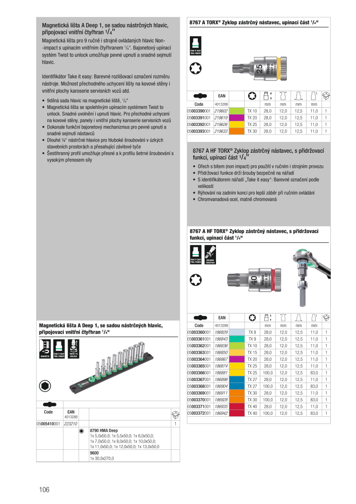 Hlavní katalog WERA NR.: 2644 - Pagina 106