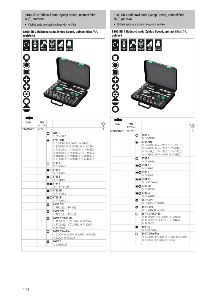 Hlavní katalog WERA Nº: 2644 - Página 114