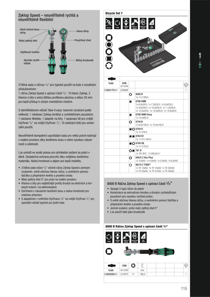 Hlavní katalog WERA Nº: 2644 - Página 115