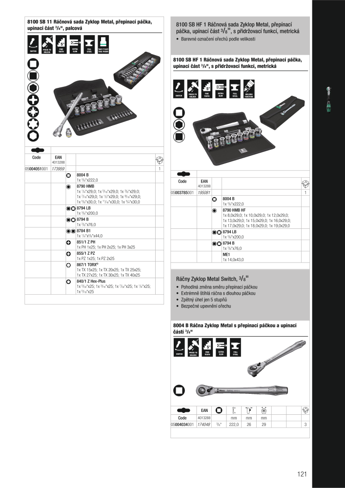 Hlavní katalog WERA Nº: 2644 - Página 121
