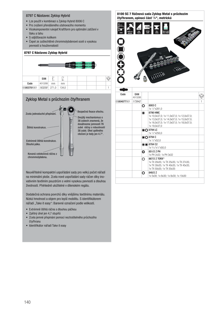 Hlavní katalog WERA NR.: 2644 - Seite 140