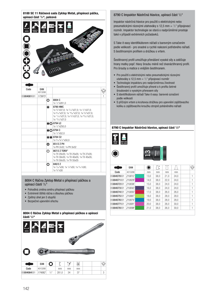 Hlavní katalog WERA NR.: 2644 - Pagina 142