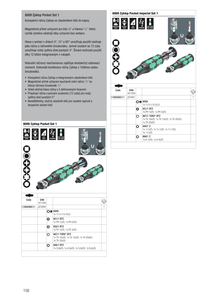 Hlavní katalog WERA NR.: 2644 - Pagina 156