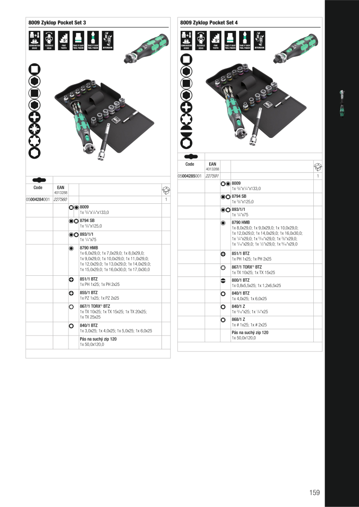 Hlavní katalog WERA n.: 2644 - Pagina 159