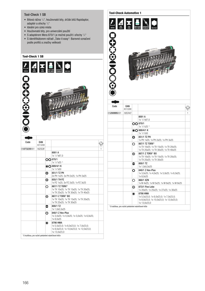 Hlavní katalog WERA Č. 2644 - Strana 166