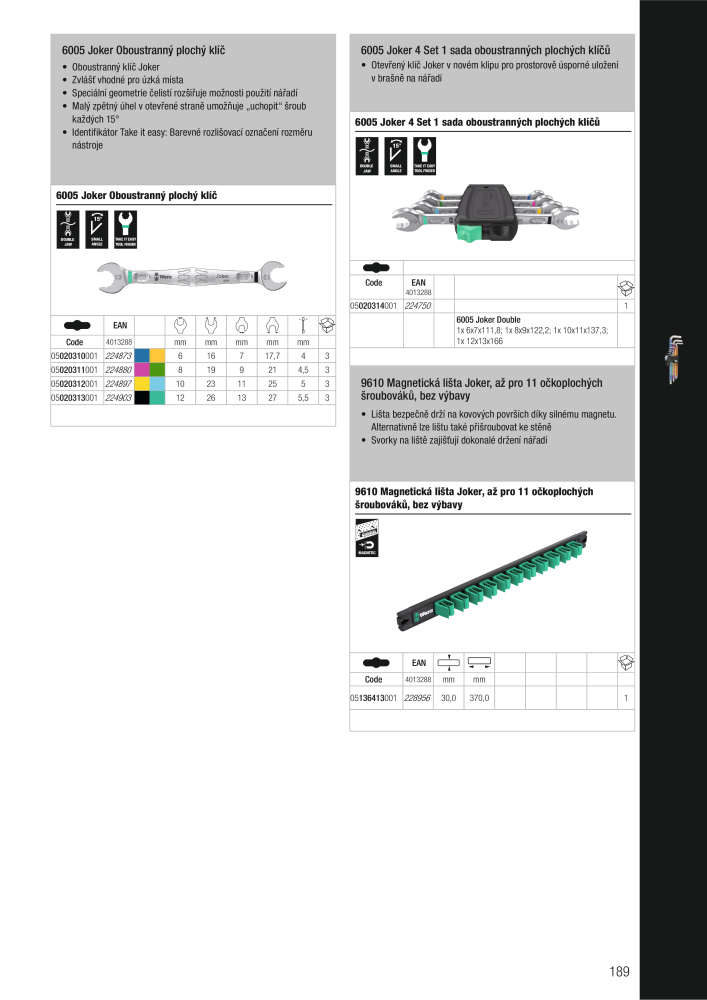 Hlavní katalog WERA NR.: 2644 - Pagina 189