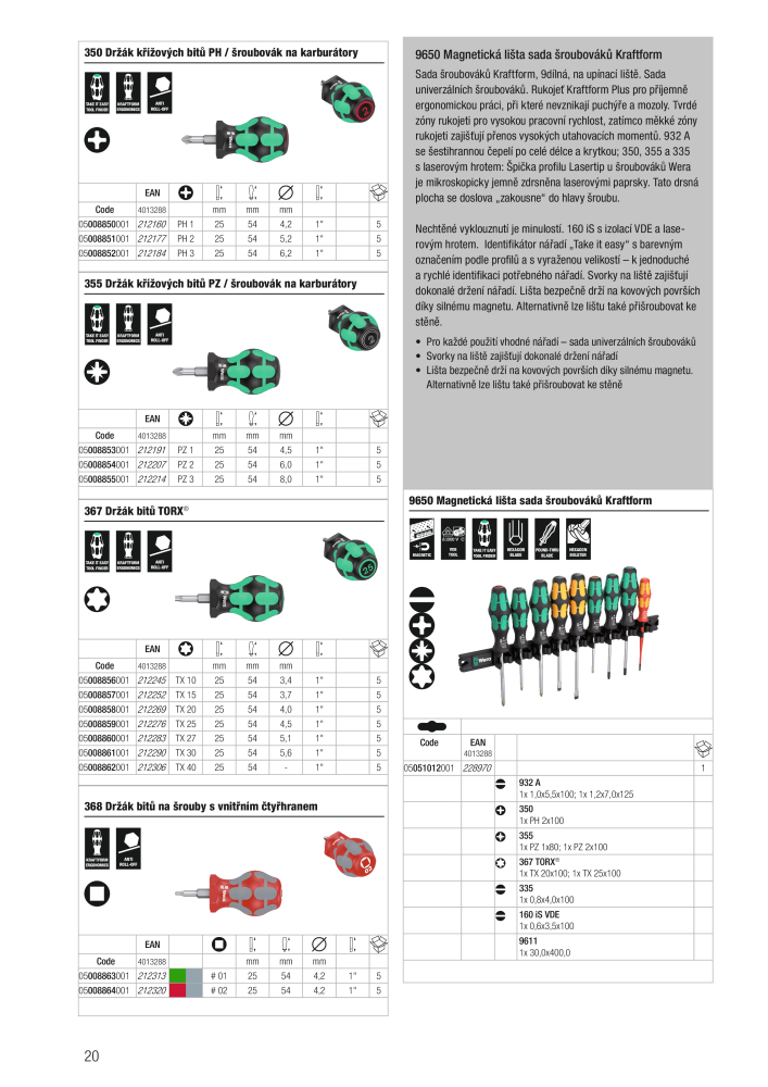 Hlavní katalog WERA NR.: 2644 - Side 20