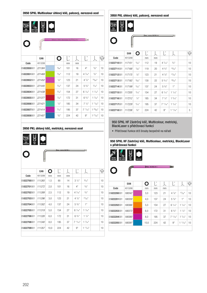 Hlavní katalog WERA NR.: 2644 - Strona 202