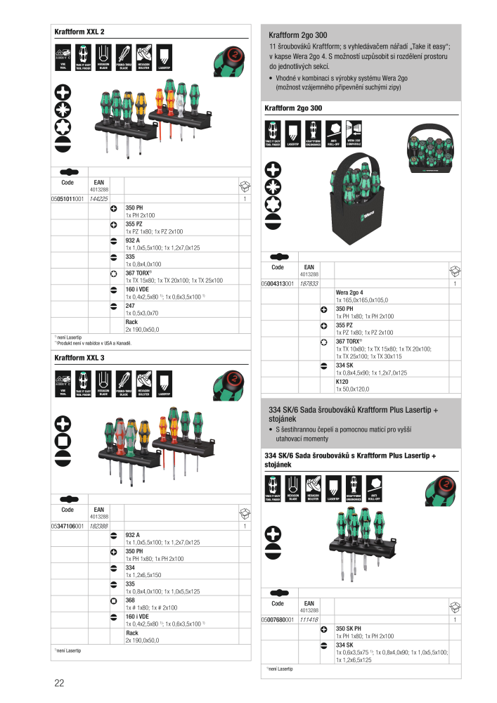 Hlavní katalog WERA NR.: 2644 - Strona 22