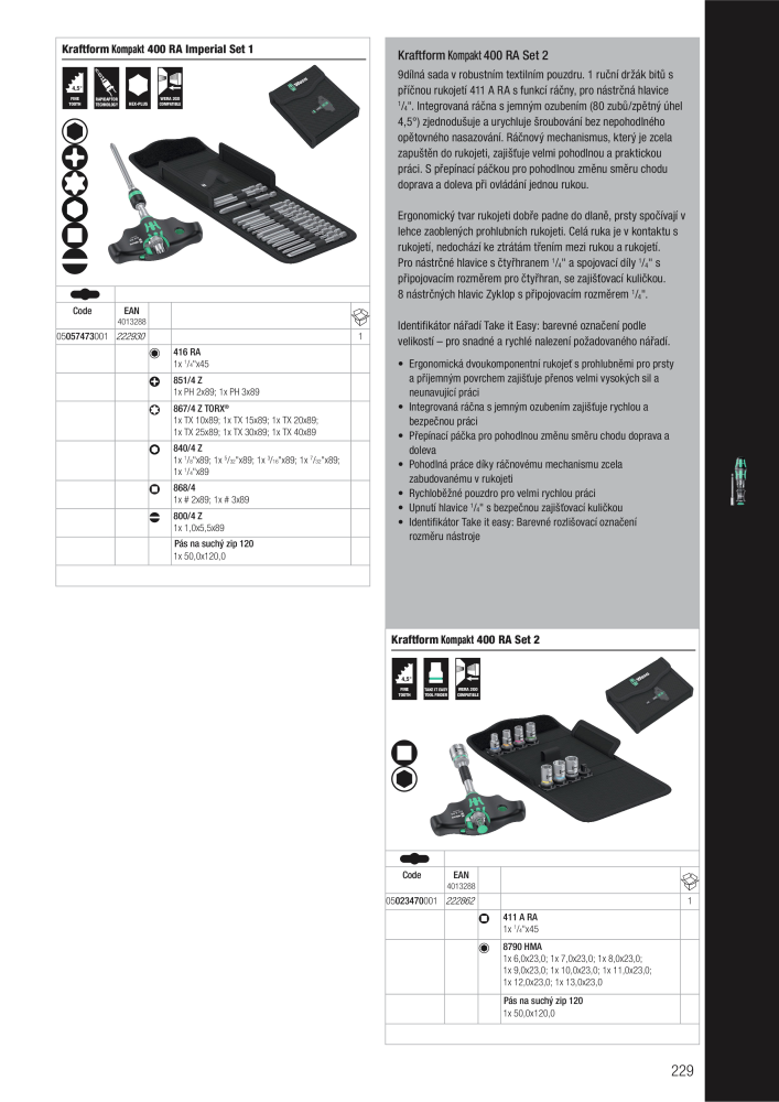 Hlavní katalog WERA Nº: 2644 - Página 229