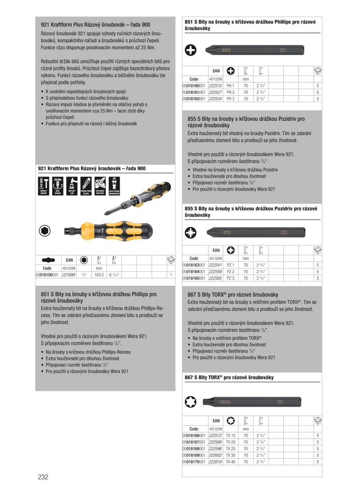 Hlavní katalog WERA NR.: 2644 - Pagina 232