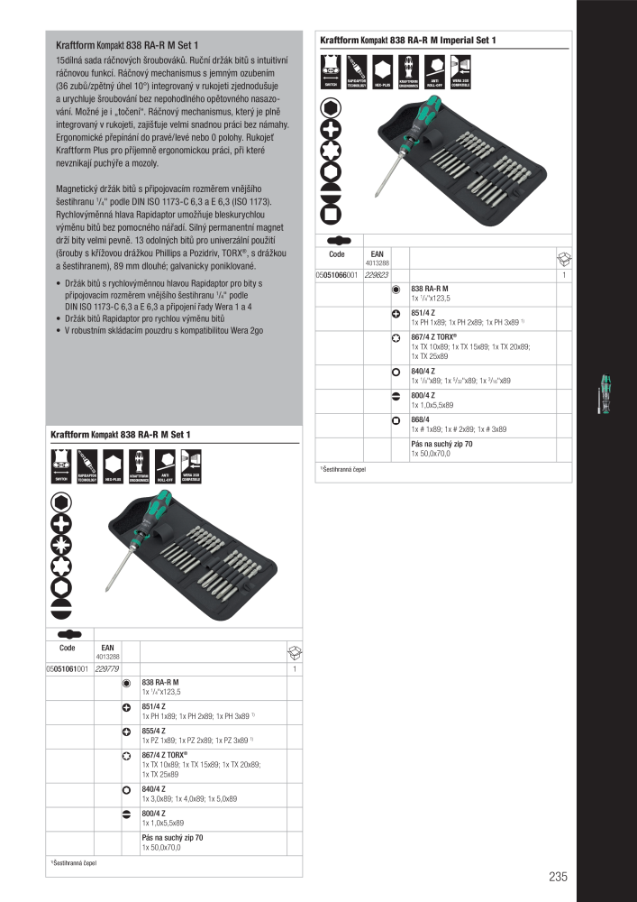 Hlavní katalog WERA Č. 2644 - Strana 235