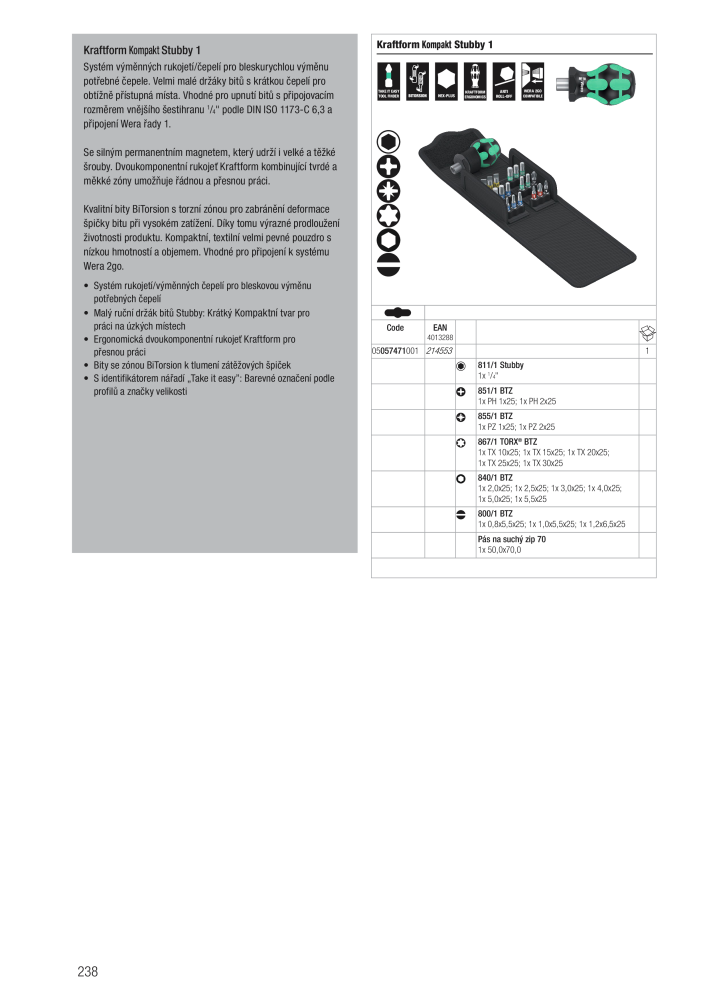 Hlavní katalog WERA NR.: 2644 - Pagina 238