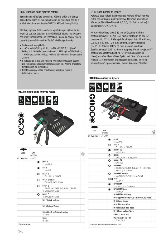 Hlavní katalog WERA NR.: 2644 - Side 246