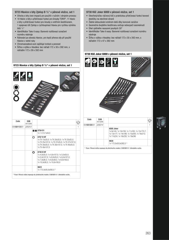 Hlavní katalog WERA NR.: 2644 - Strona 263