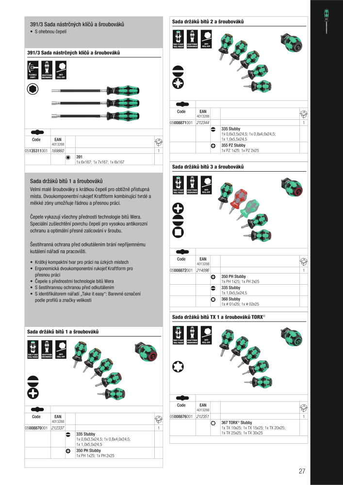 Hlavní katalog WERA Nº: 2644 - Página 27