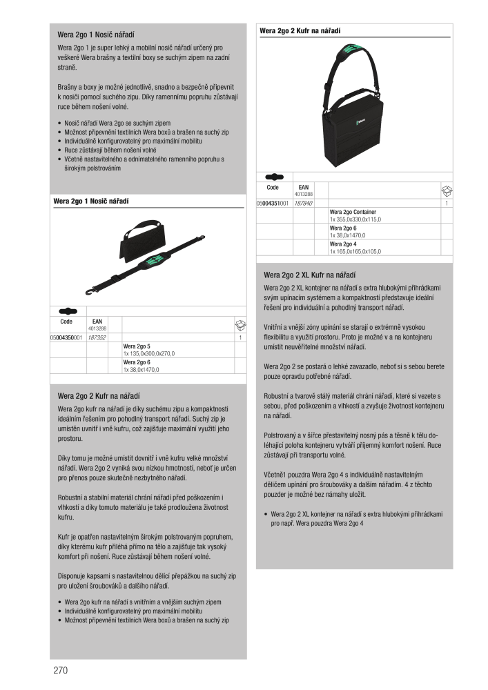 Hlavní katalog WERA NR.: 2644 - Strona 270