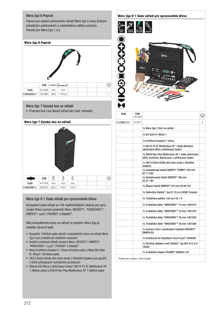 Hlavní katalog WERA Č. 2644 - Strana 272