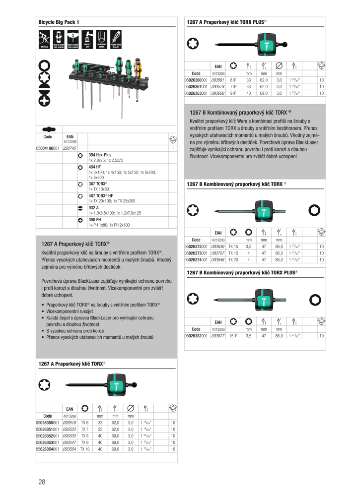 Hlavní katalog WERA NR.: 2644 - Strona 28