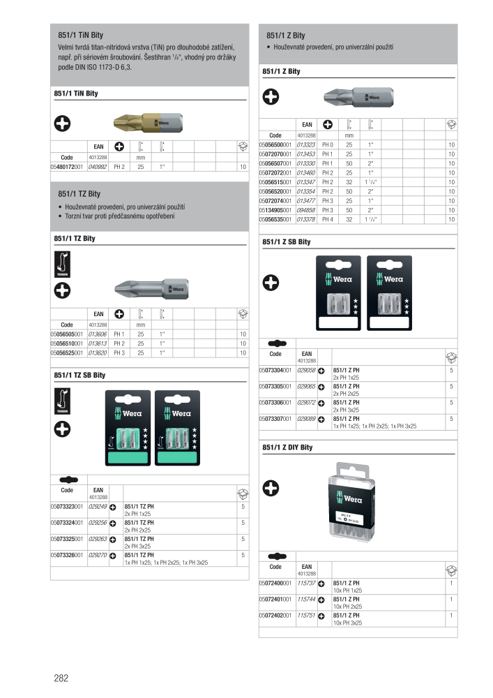 Hlavní katalog WERA n.: 2644 - Pagina 282