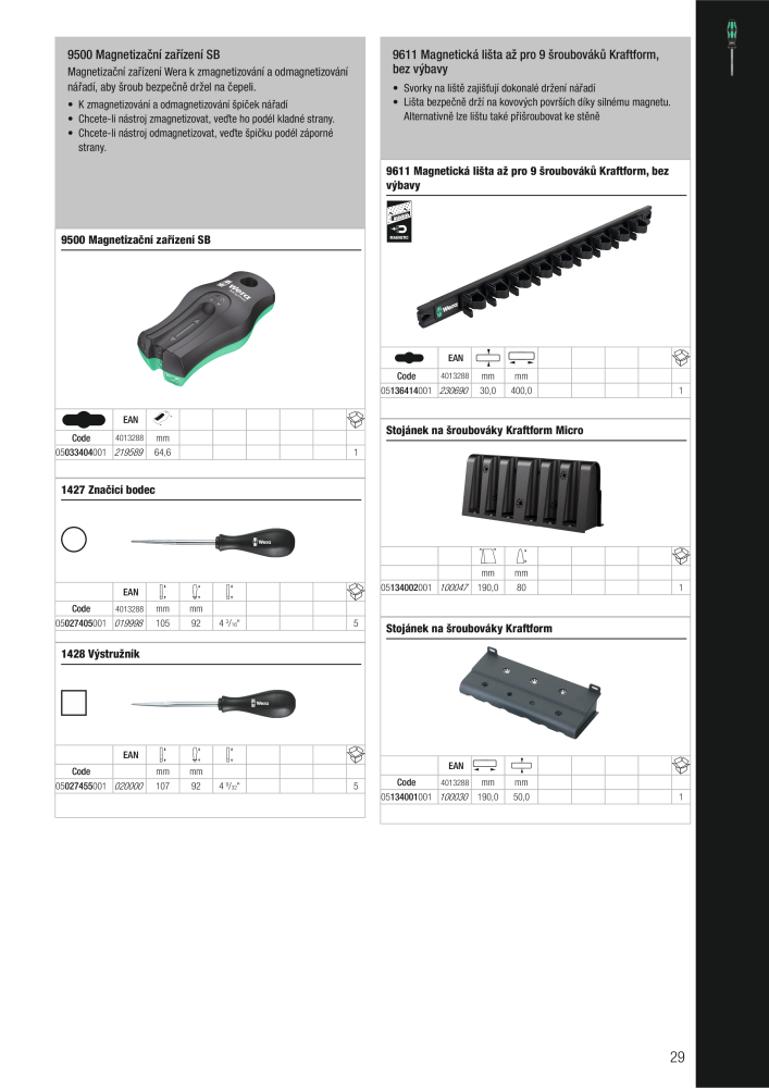 Hlavní katalog WERA NR.: 2644 - Strona 29