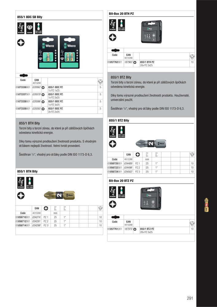 Hlavní katalog WERA NR.: 2644 - Side 291