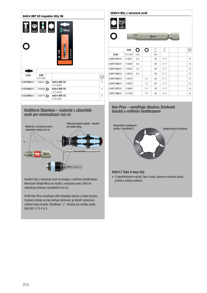 Hlavní katalog WERA Č. 2644 - Strana 314