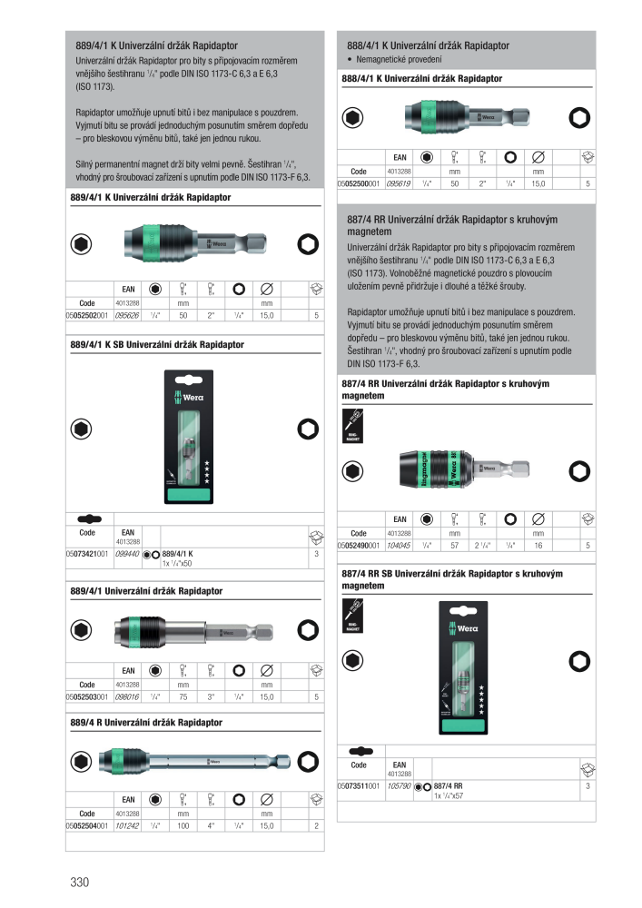 Hlavní katalog WERA NR.: 2644 - Pagina 330