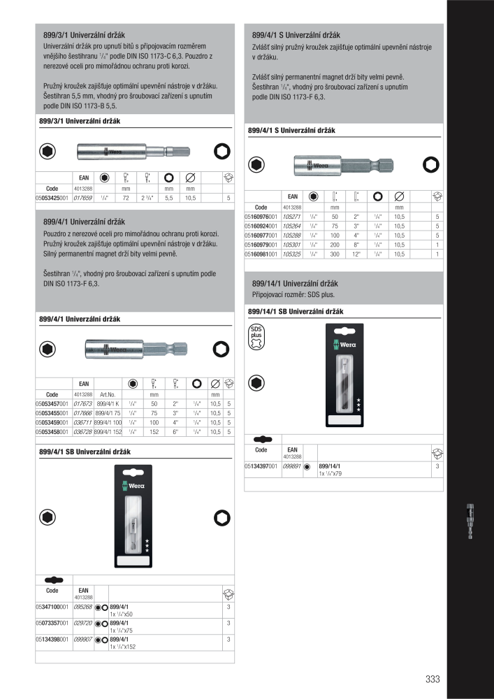 Hlavní katalog WERA Č. 2644 - Strana 333