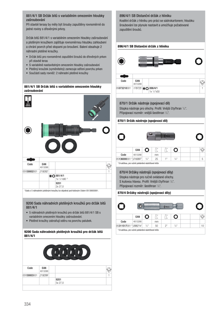 Hlavní katalog WERA n.: 2644 - Pagina 334