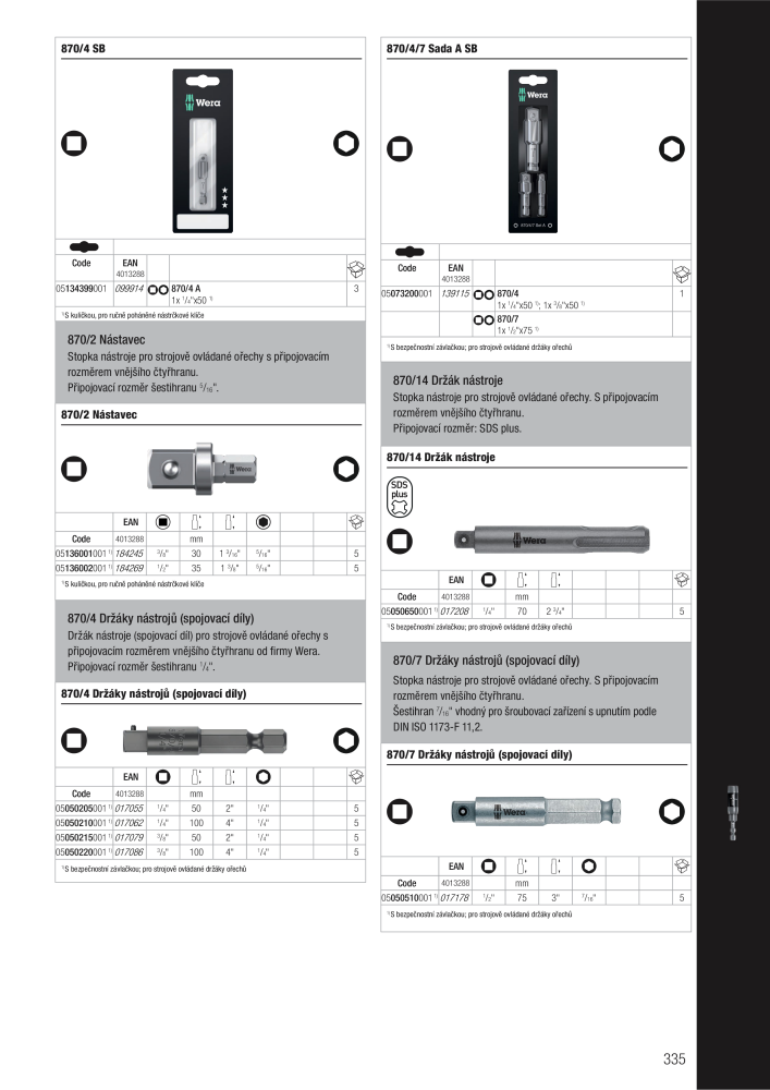 Hlavní katalog WERA NR.: 2644 - Pagina 335