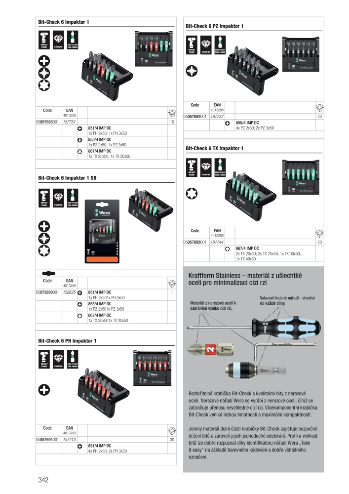 Hlavní katalog WERA NR.: 2644 - Pagina 342