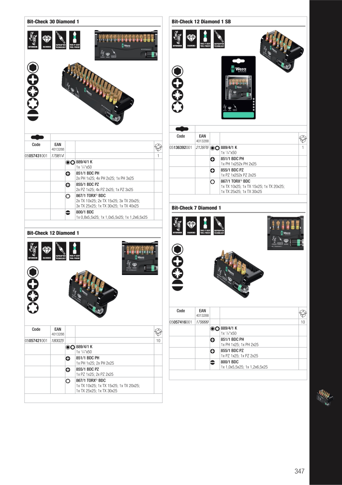 Hlavní katalog WERA Nb. : 2644 - Page 347