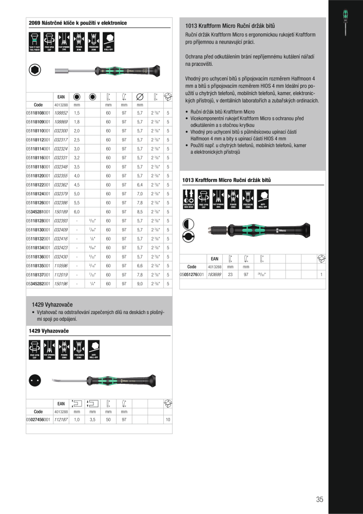 Hlavní katalog WERA Č. 2644 - Strana 35