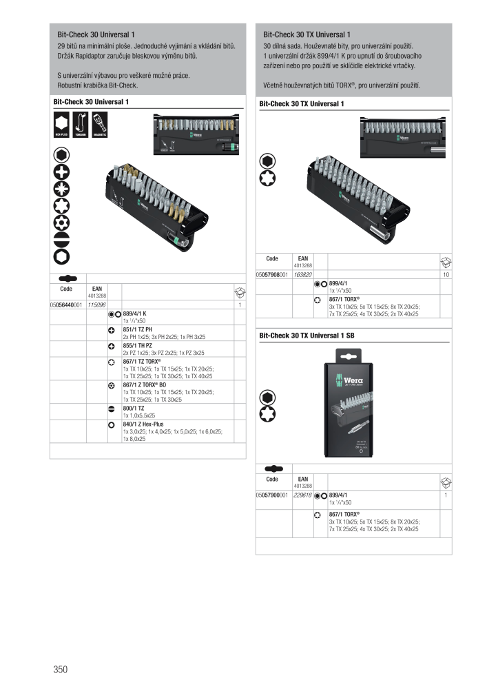 Hlavní katalog WERA Nº: 2644 - Página 350