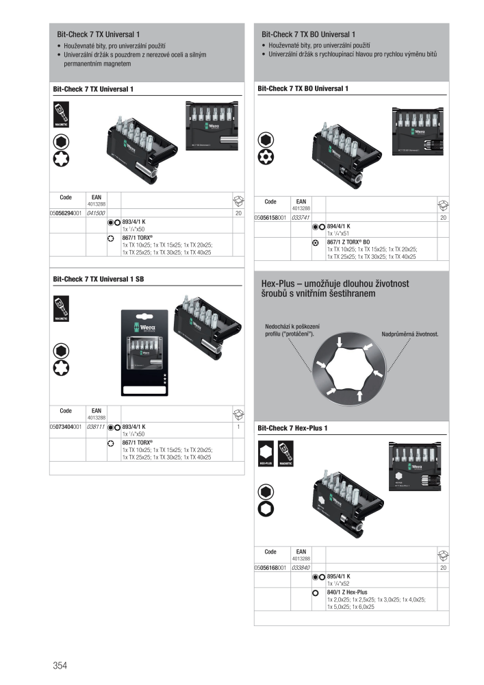 Hlavní katalog WERA Nb. : 2644 - Page 354