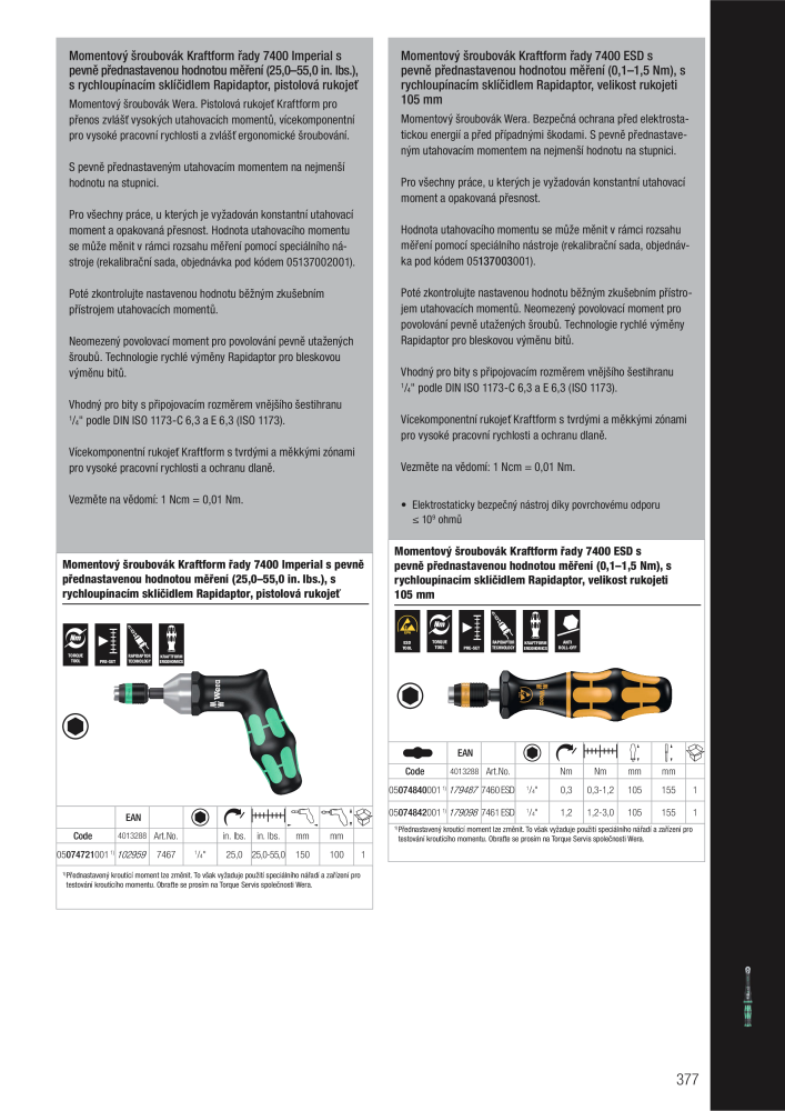 Hlavní katalog WERA Nº: 2644 - Página 377