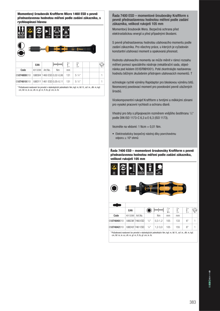 Hlavní katalog WERA NR.: 2644 - Seite 383